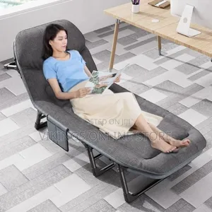 Folding Bed Single Office Nap Bed Recliner Portable