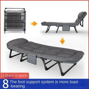 Folding Bed Single Office Nap Bed Recliner Portable