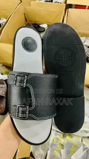 Original Double Buckle Hermes Push in Leather Sandals