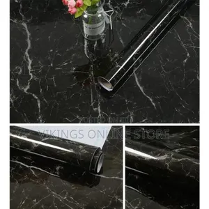 Black Marbel Waterproof Self Adhesive Wallpaper