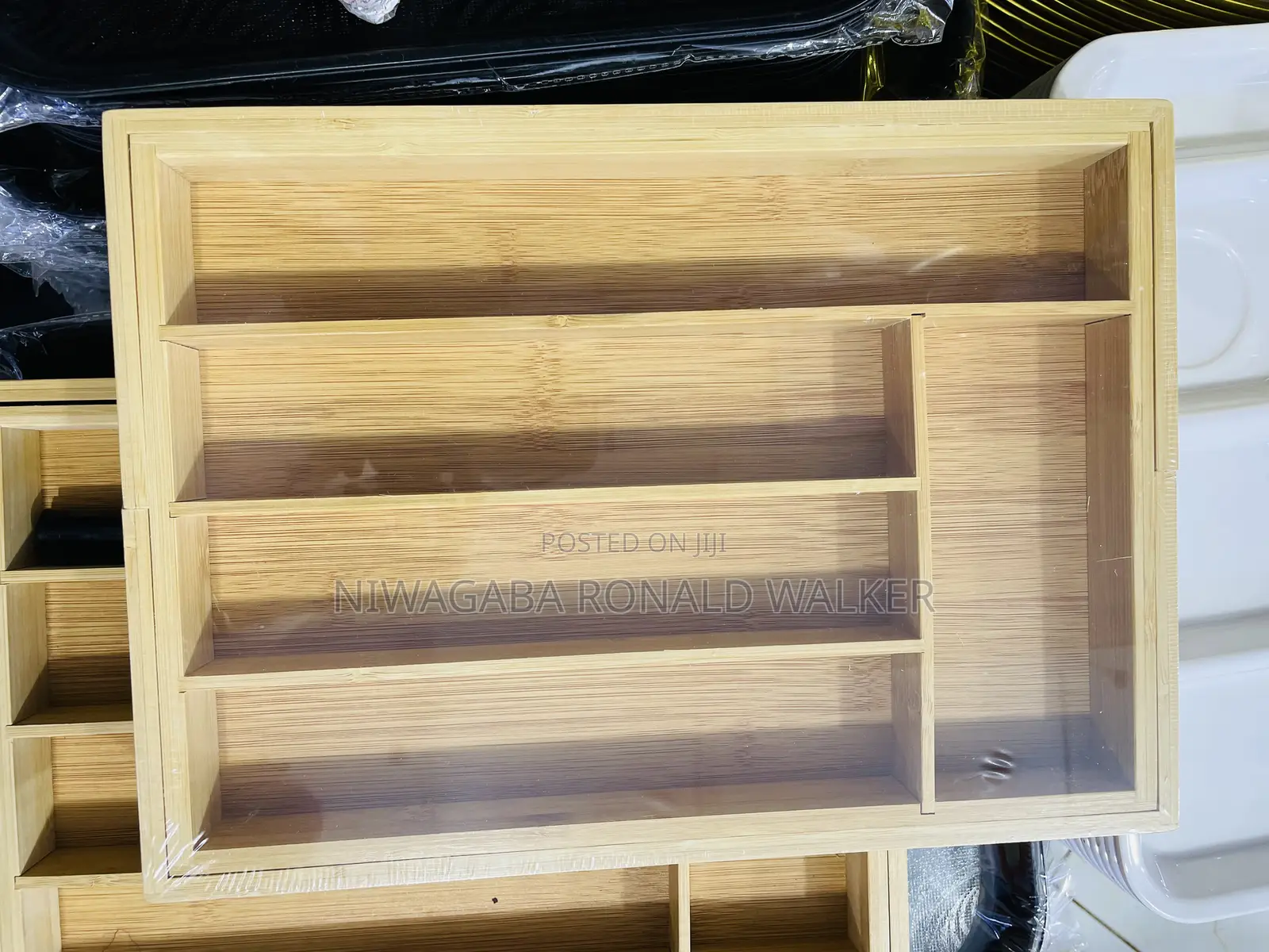 Wooden Cutlery Organiser
