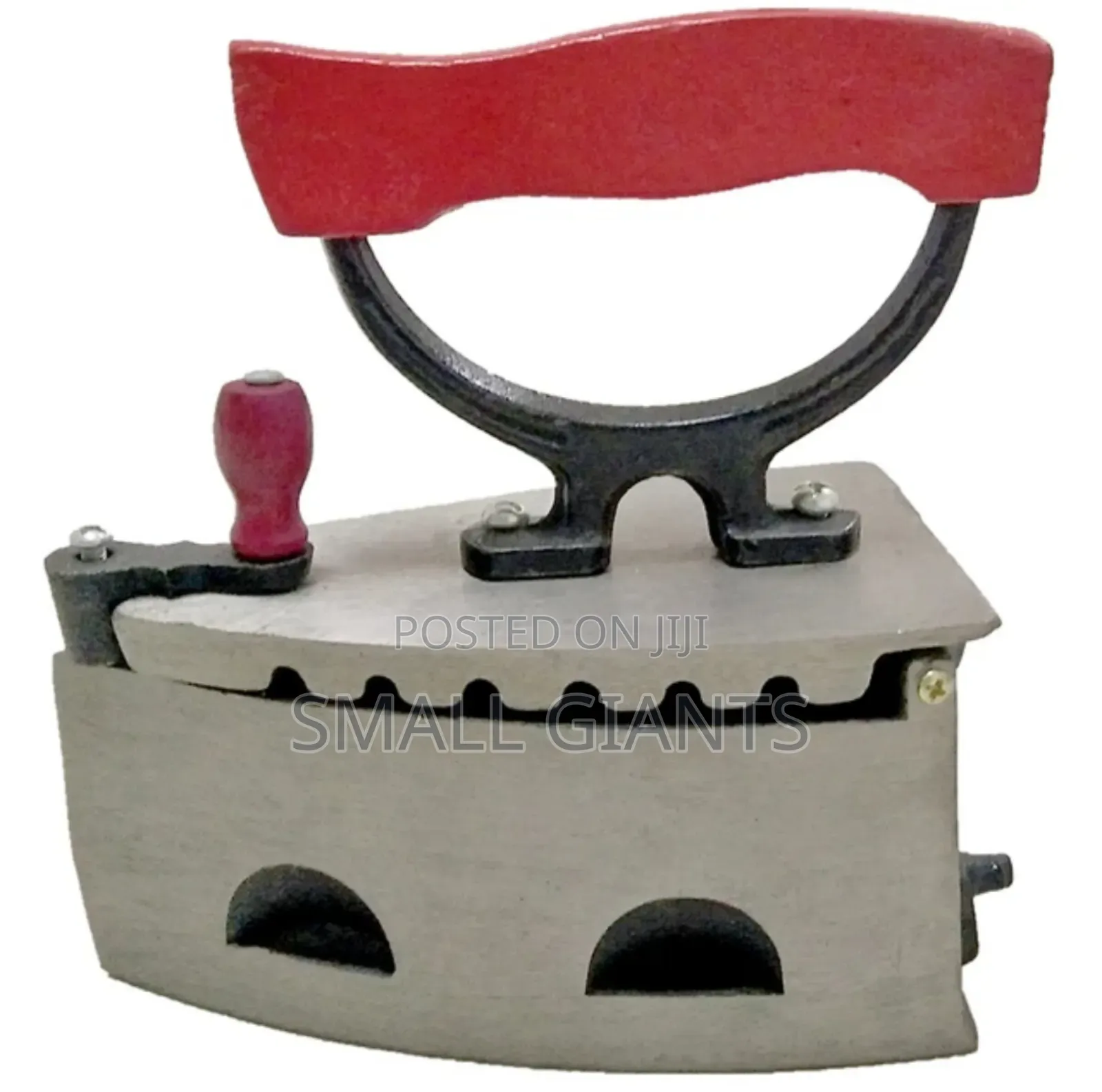 Charcoal Iron With Wooden Handle