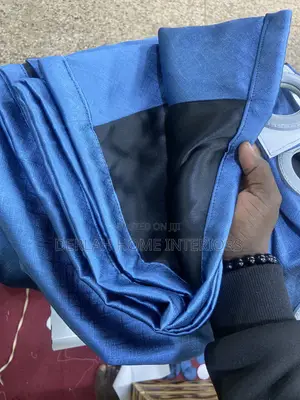 Quality Blackout Curtains in Navy Blue Per Complete Meter