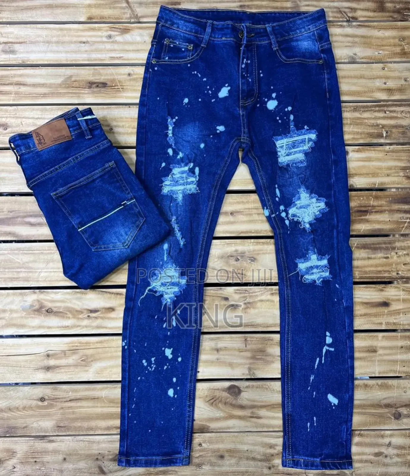 Finest Blue Damage Jeans