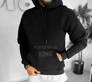 Thick Black Hoodie Jumper