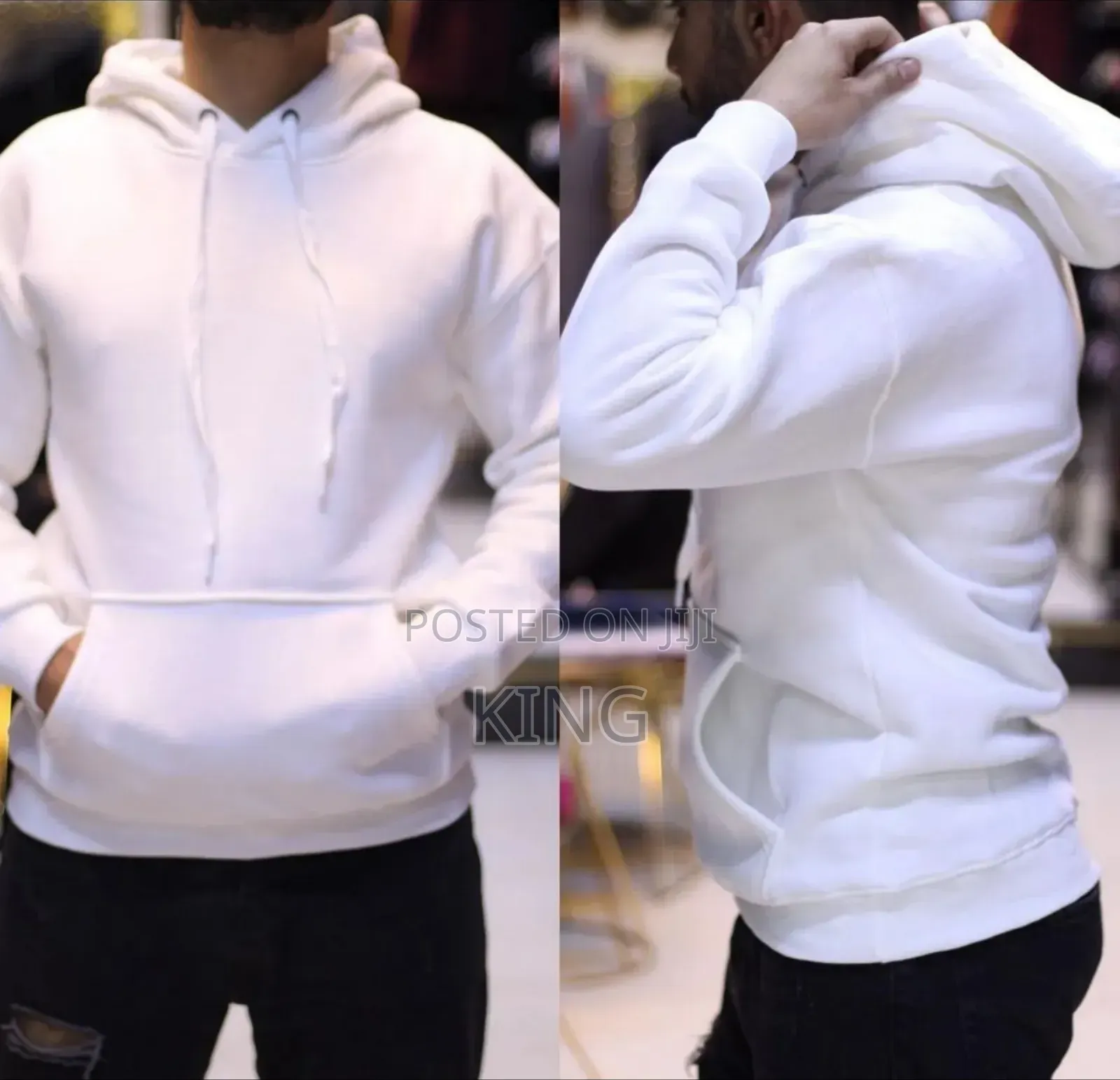 White Warmer Hoodie Jumper
