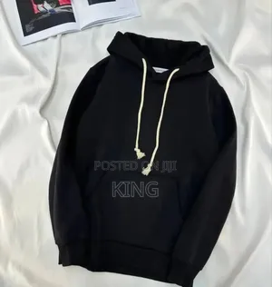 Hoodie Jumper. Black Soothing