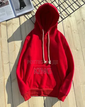 Red Hoodie Jumper. Warmer