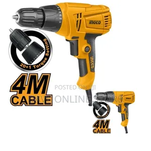 INGCO Electric Drill Voltage: 220-240v~50/60hz - Black