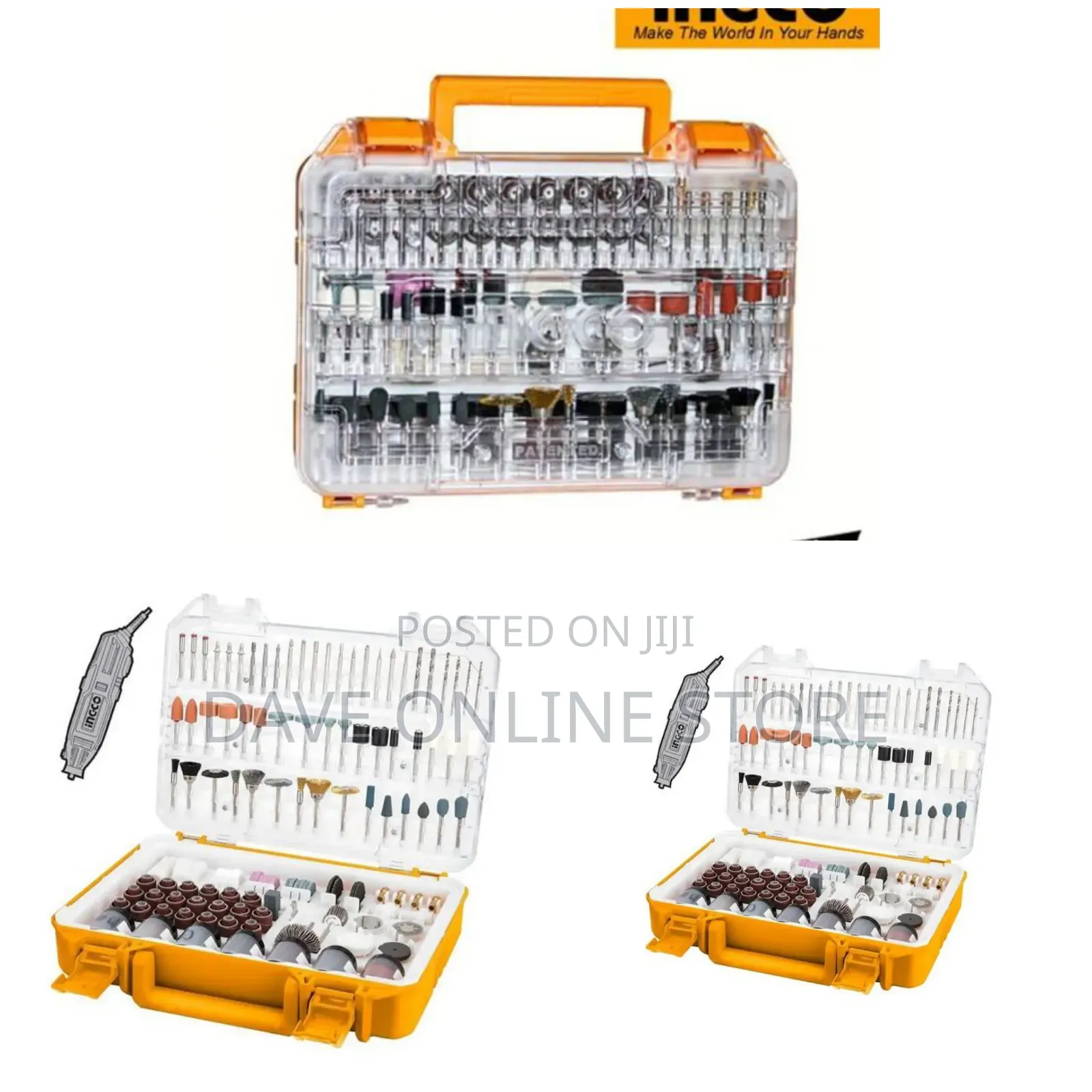 INGCO 420pcs Accessories Set for Mini Drill /Die Grinder -