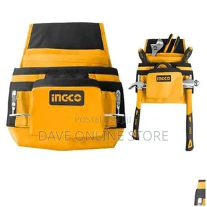 INGCO Tools Pouch 10kg Load L32*W28cm - Orange / Black