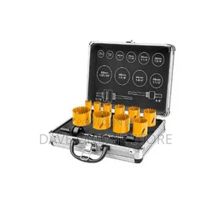 INGCO Bi-Metal Hole Saw Set 12pcs - Silver / Orange