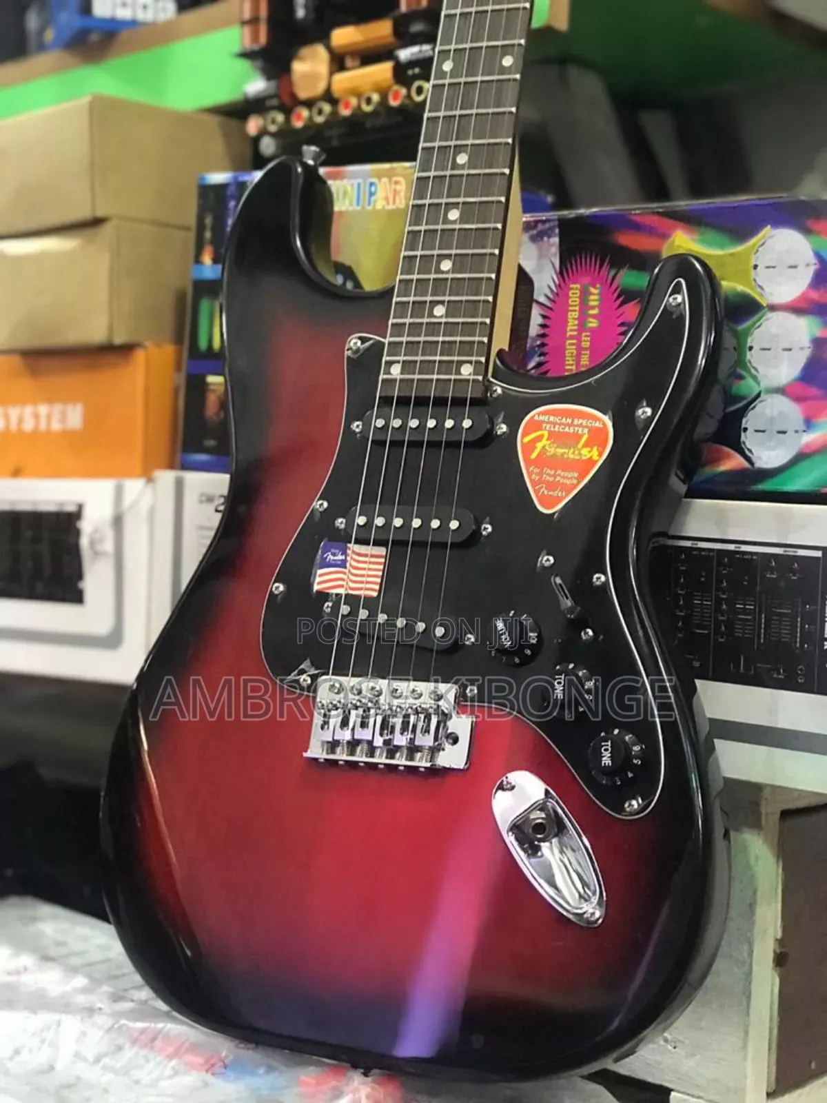New STATOCASTER Fender Multicolored Solo Electric Guitars.
