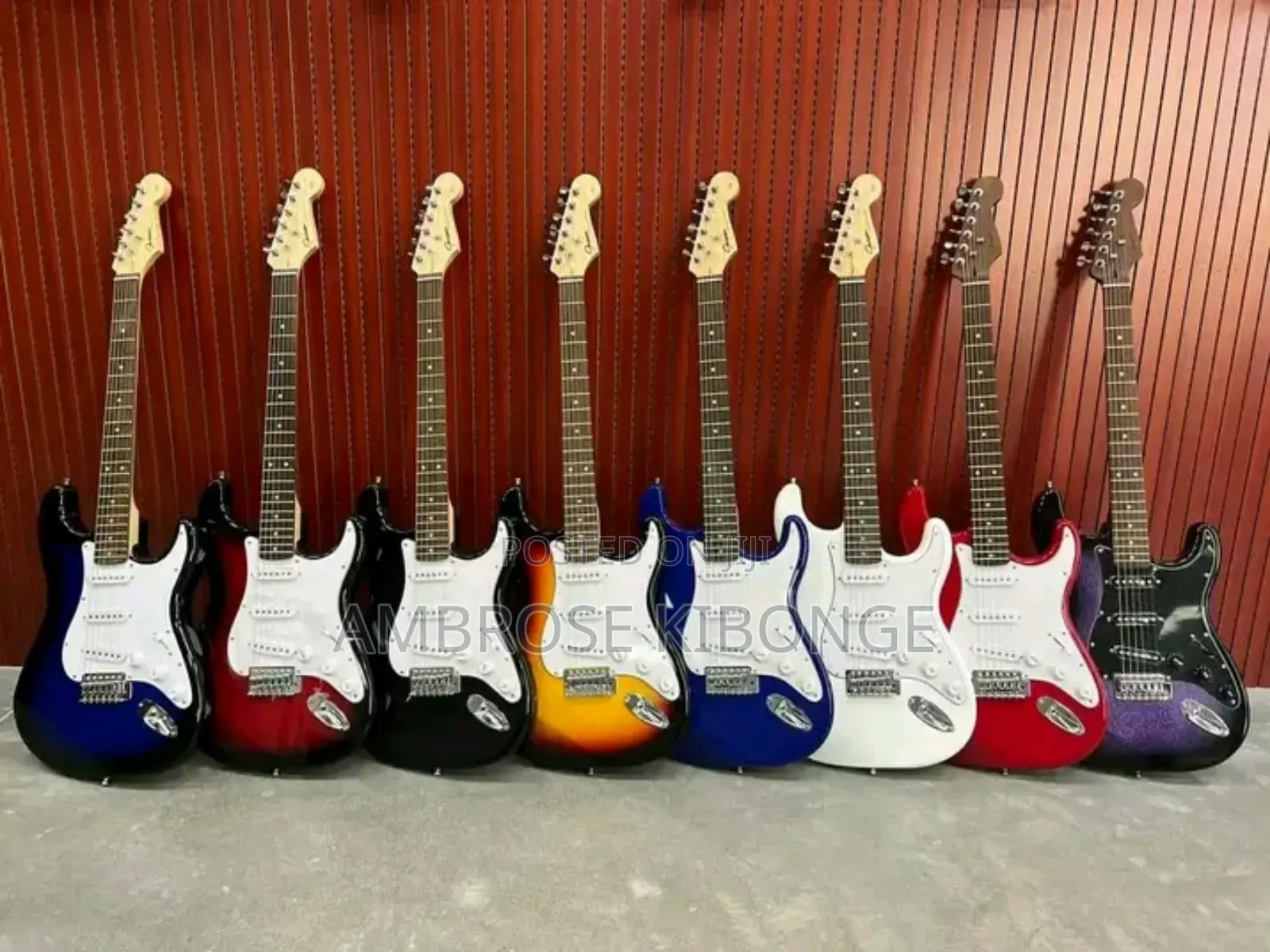 New STATOCASTER Fender Multicolored Solo Electric Guitars.