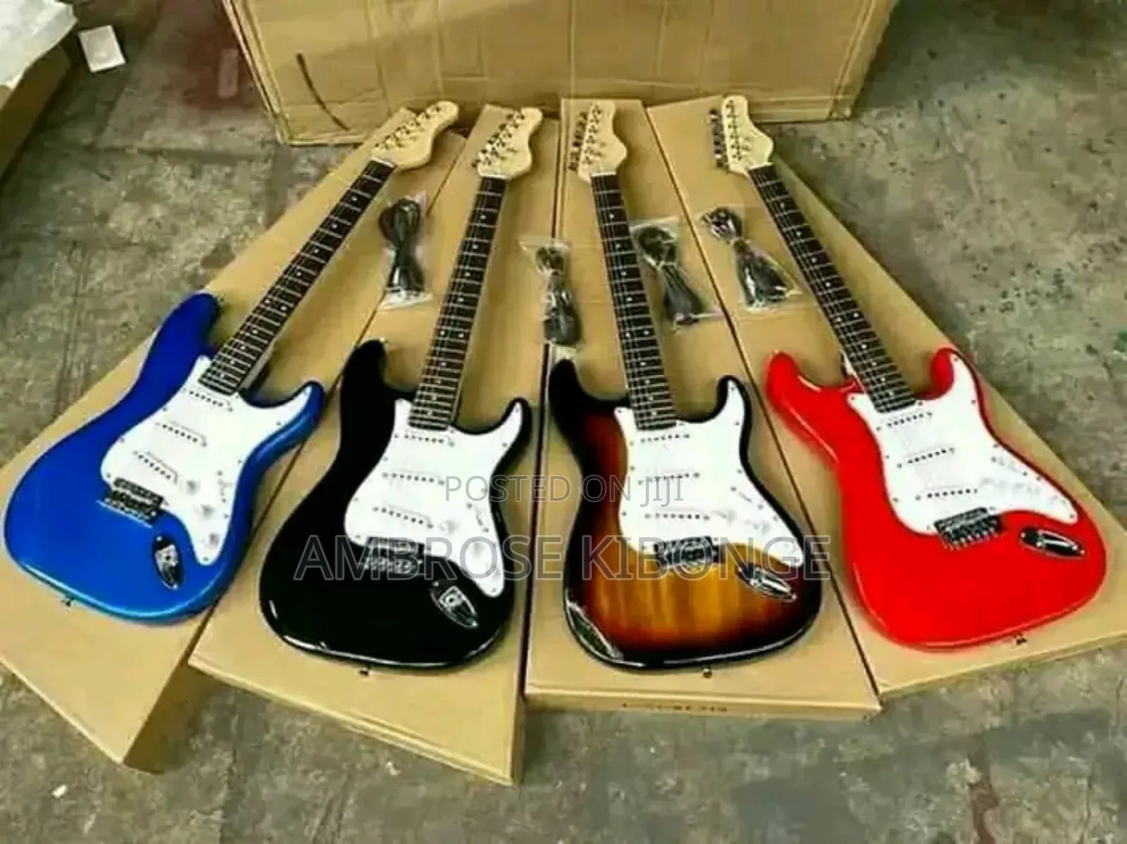 New STATOCASTER Fender Multicolored Solo Electric Guitars.