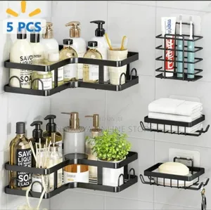 5pcs Corner Shower Rack