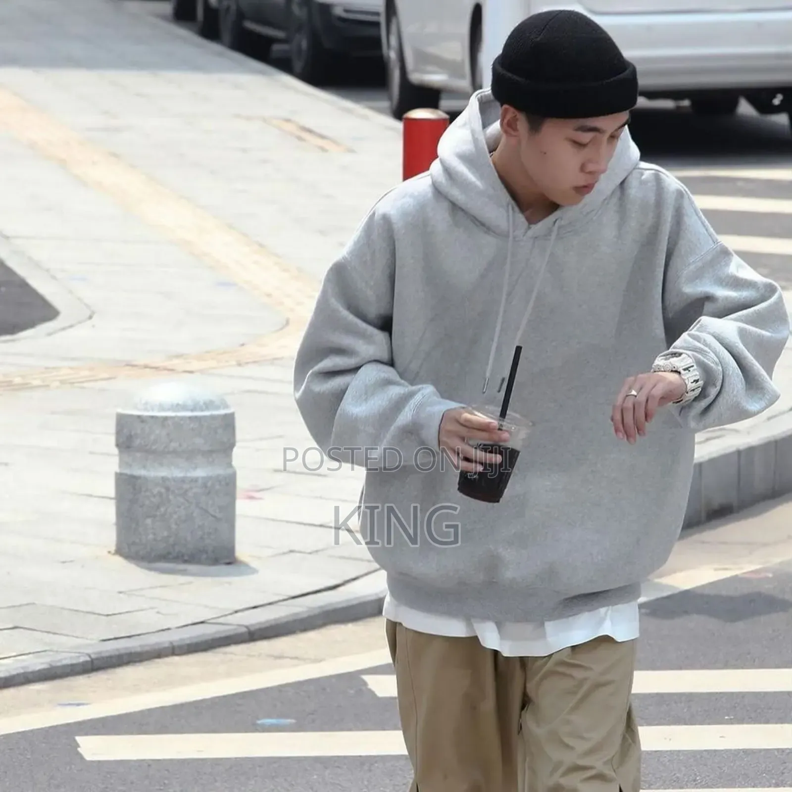 Grey' Hoodie Jumper