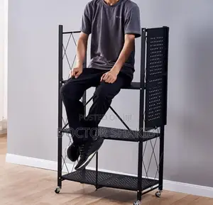Heavy Duty Foldable 5-Tier Kitchen Storage Rack
