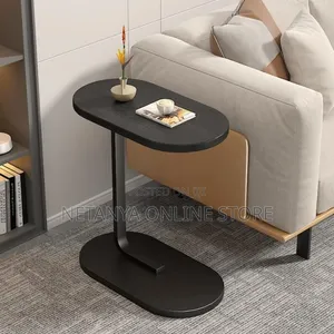 Multipurpose C-Shaped Side Table