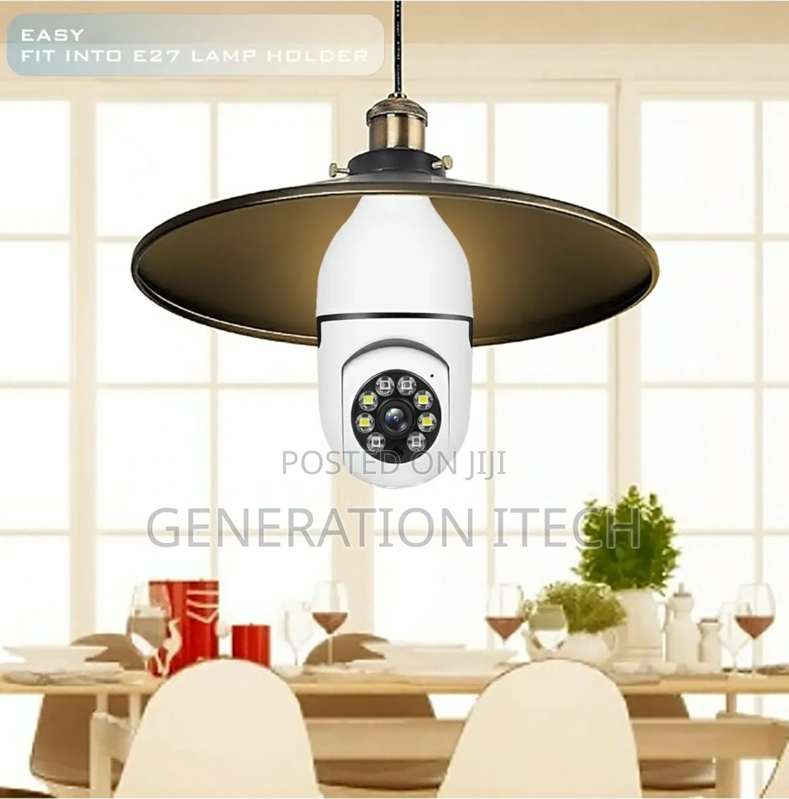 Smart Wifi Security Camera - Bulb Shape With 2 Way Audio