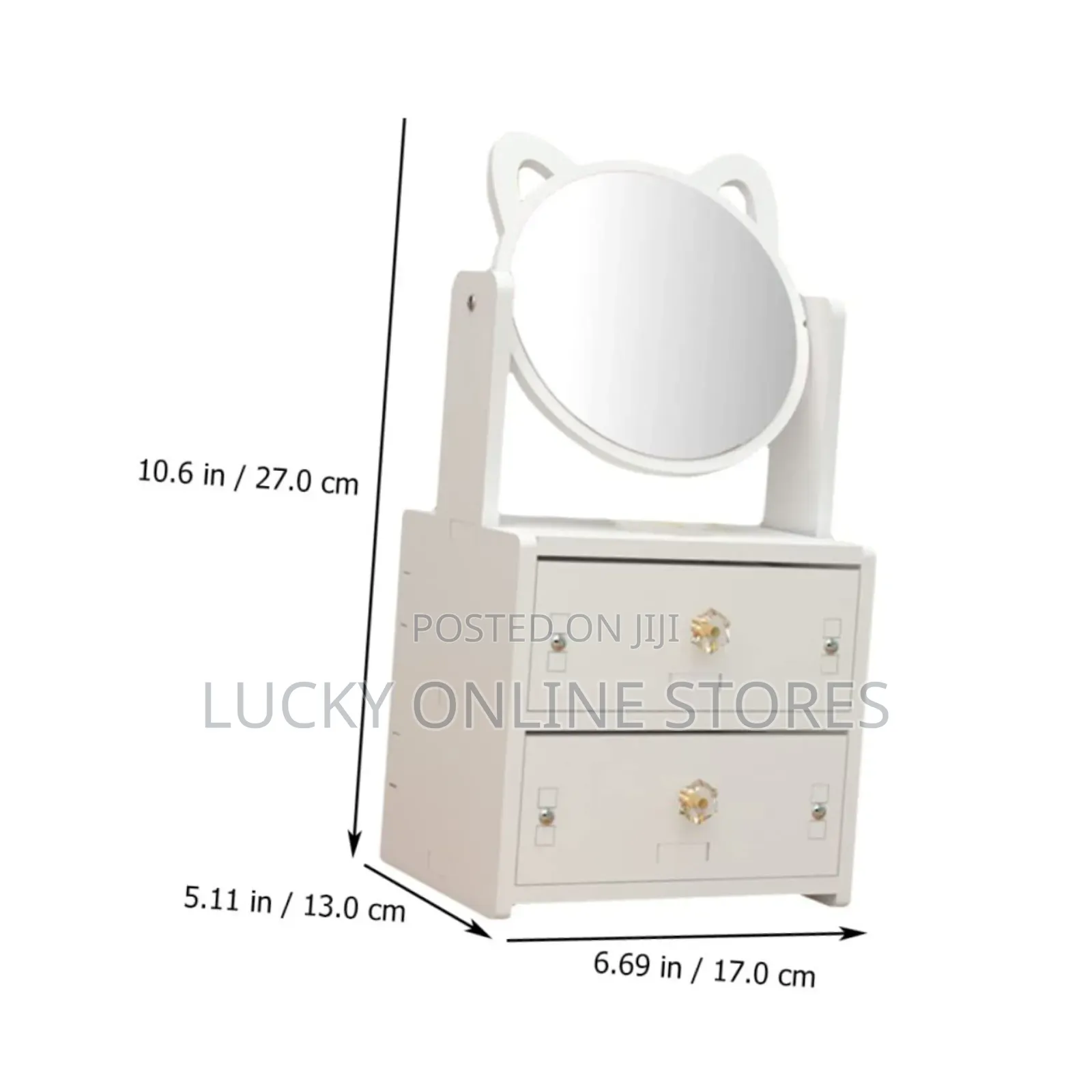 Multifunctional Makeup Mirror and Organizer