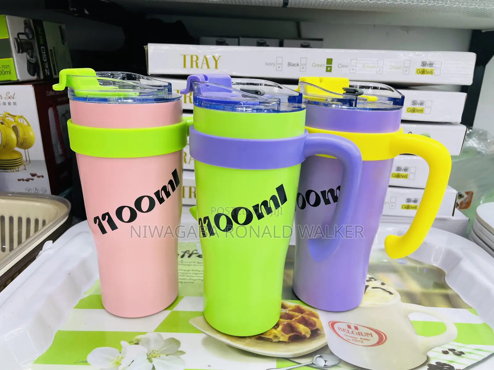 1100ML Stainless Mugs for Hot Cold