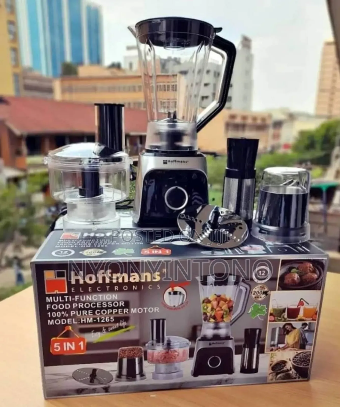 Hoffman's 5 in 1 Blender, Slicer, Sieve, Chopper Grinder.