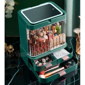 Makeup Box Jewelry Box Organizer Storage Green