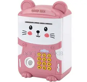 Kids Fingerprint Code Lock Money Bank