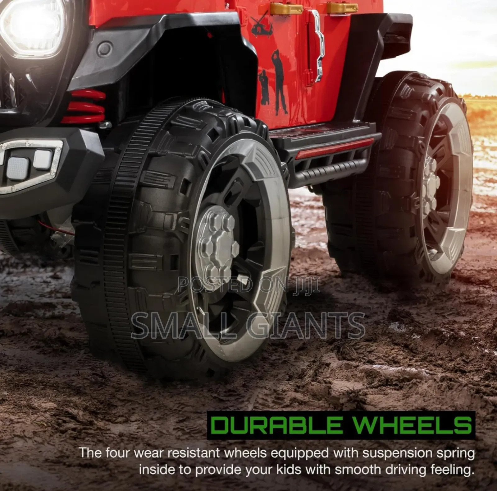 Rechargeable Ride-on Jeep for Kids With Colorful Led Lights