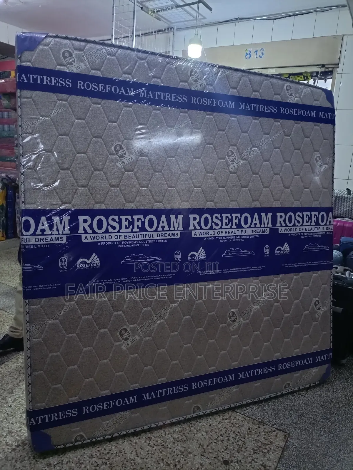 Mattresses High Density 6x6x8 Inches Rosefoam
