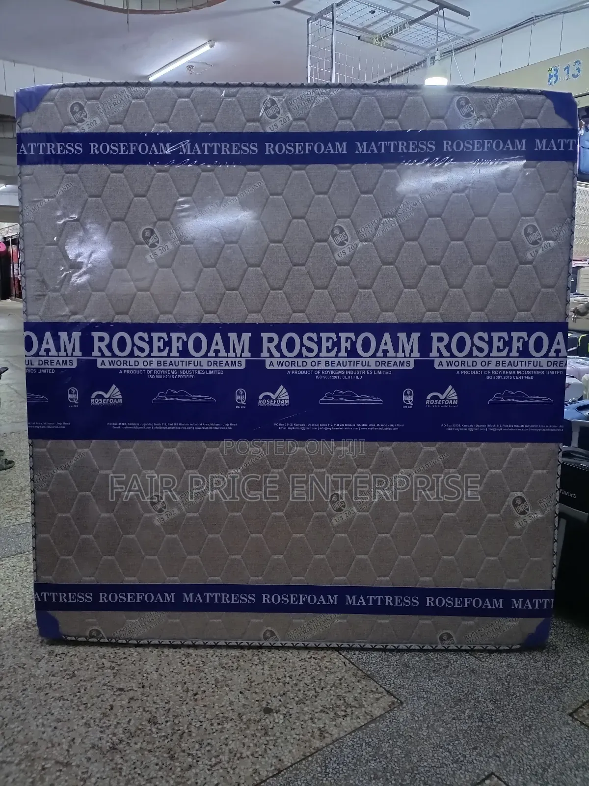 Mattresses High Density 6x6x8 Inches Rosefoam