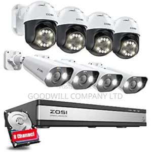 8 Channel Color Vu CCTV Camera Full Kit Mytikonic