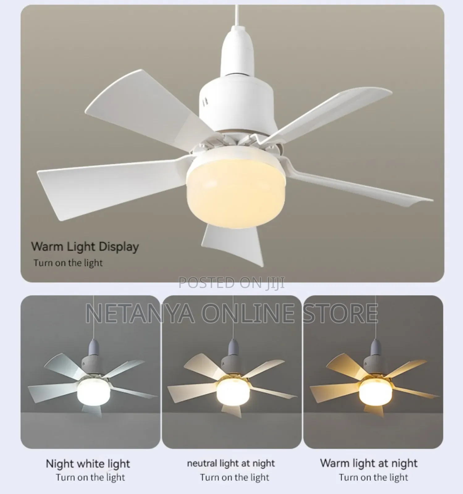 30W Ceiling Fan Light With Remote