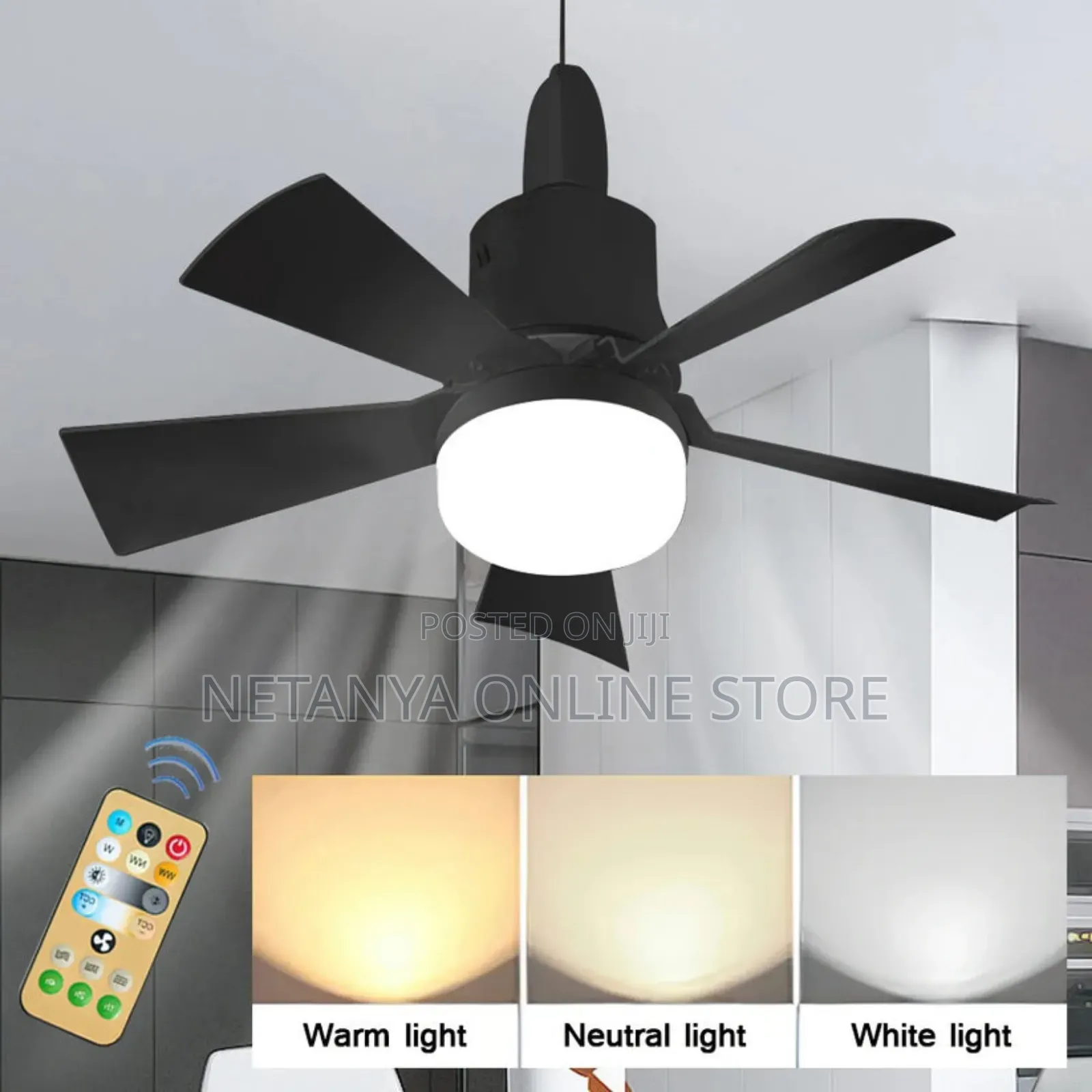 30W Ceiling Fan Light With Remote