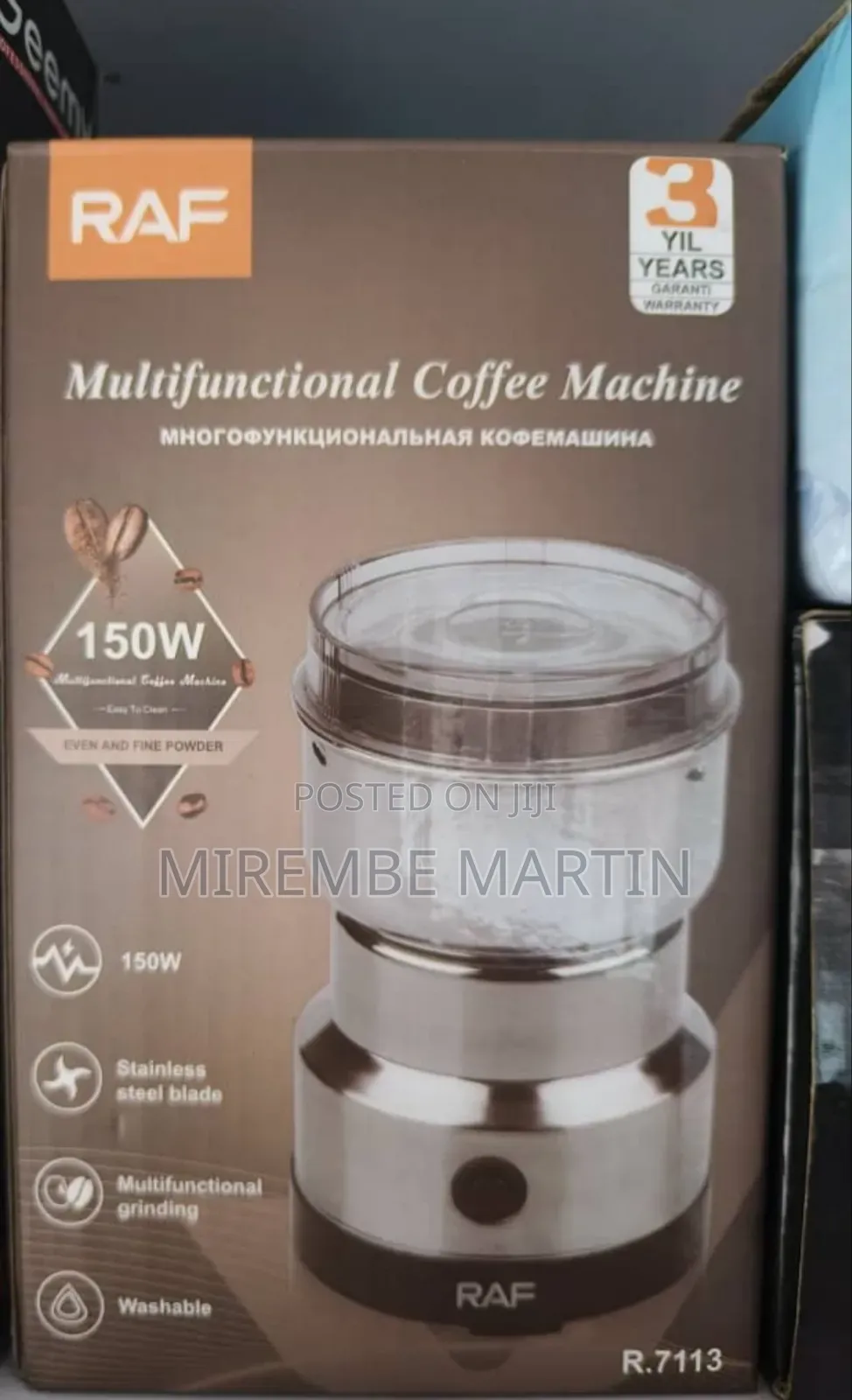 Electric RAF Mini Coffee Grinder