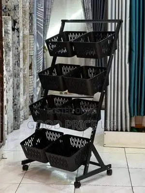 Double Kitchen Food Storage Racker