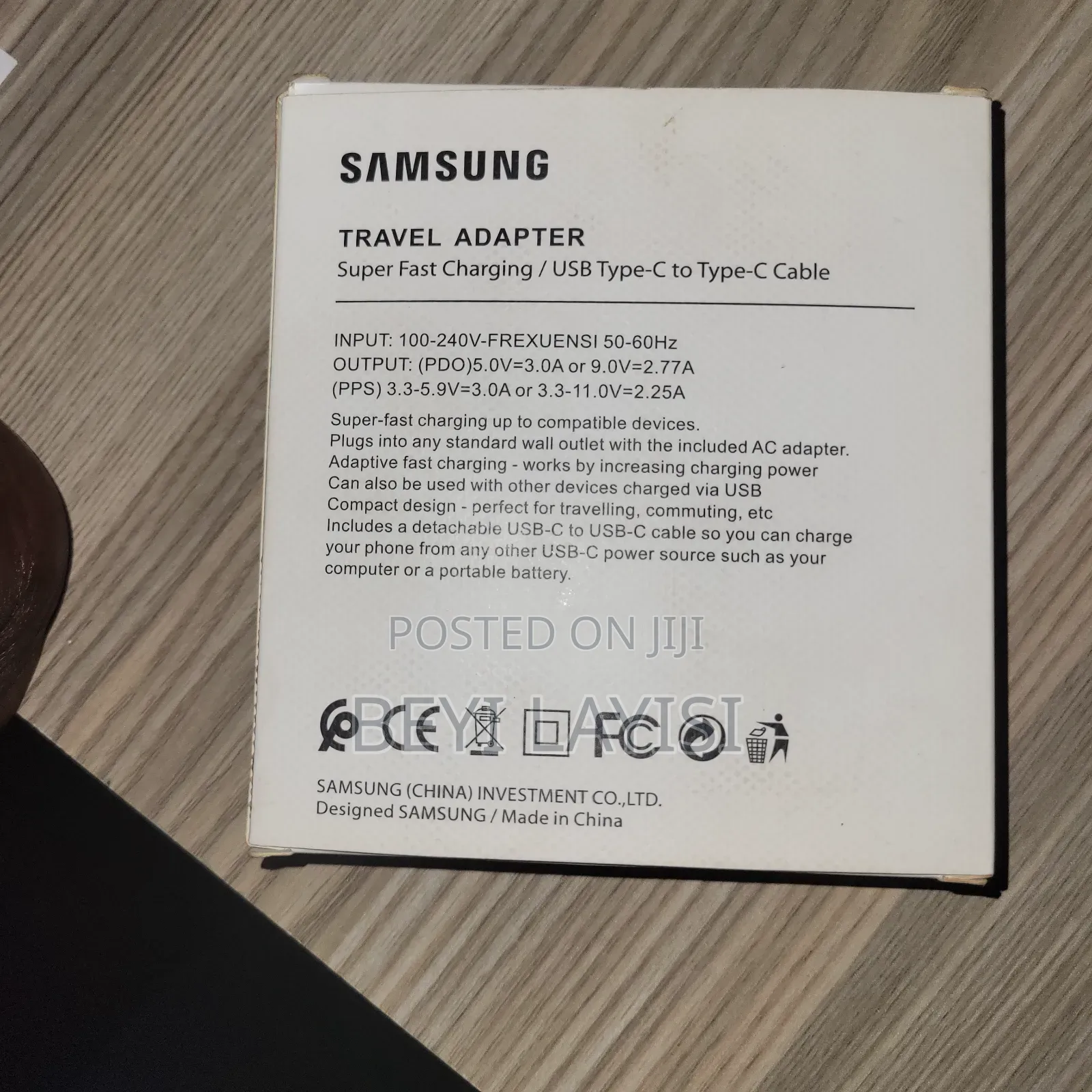 Samsung Super Fast Charger USB Type C to Type C