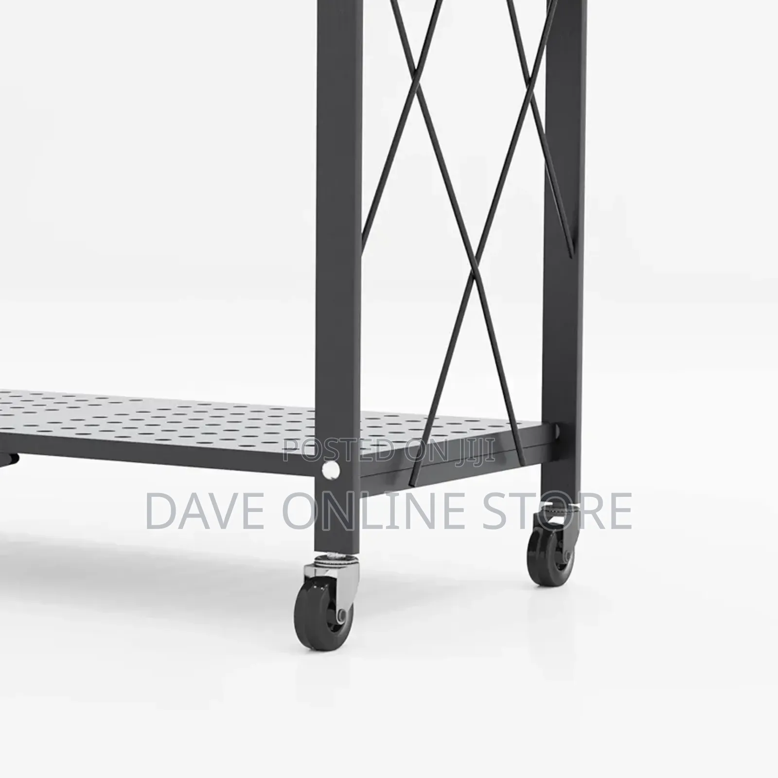 Storage Shelves 5-Tier Foldable, Rack Microwave Oven Stand,