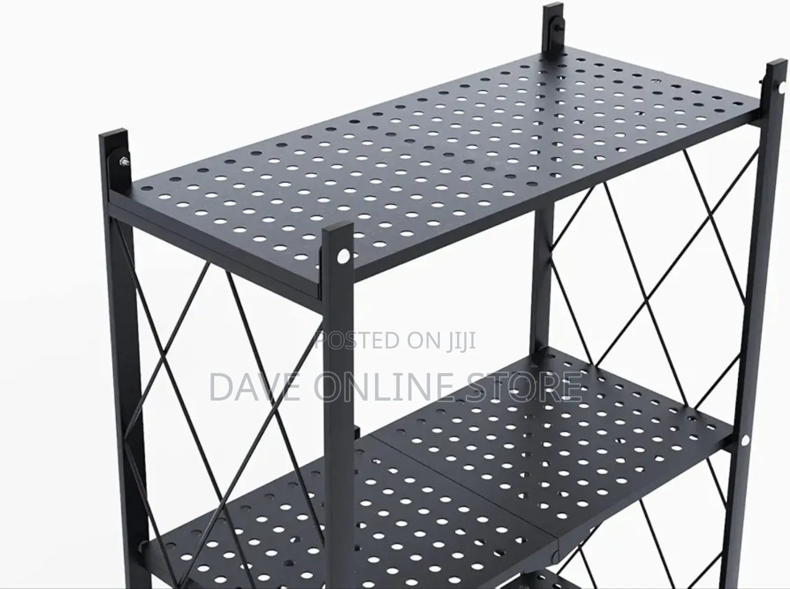 Storage Shelves 5-Tier Foldable, Rack Microwave Oven Stand,