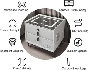 Modern Smart Table With Wireless And USB Charging Stations