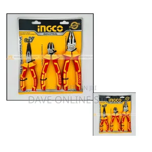 INGCO 3pcs Insulated Pliers Set - Orange Red