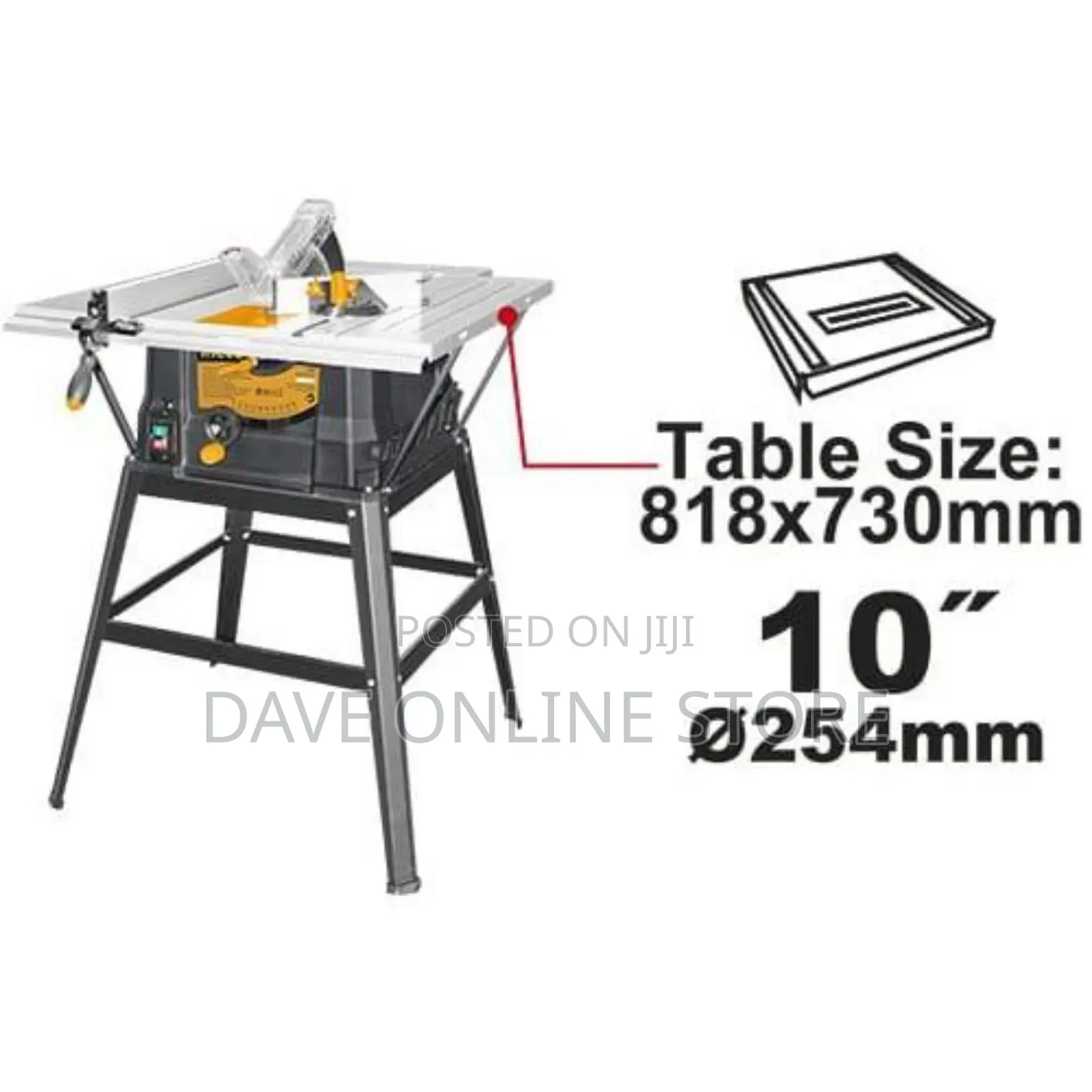 INGCO Table Saw Voltage: 220-240v~50/60hz - Black