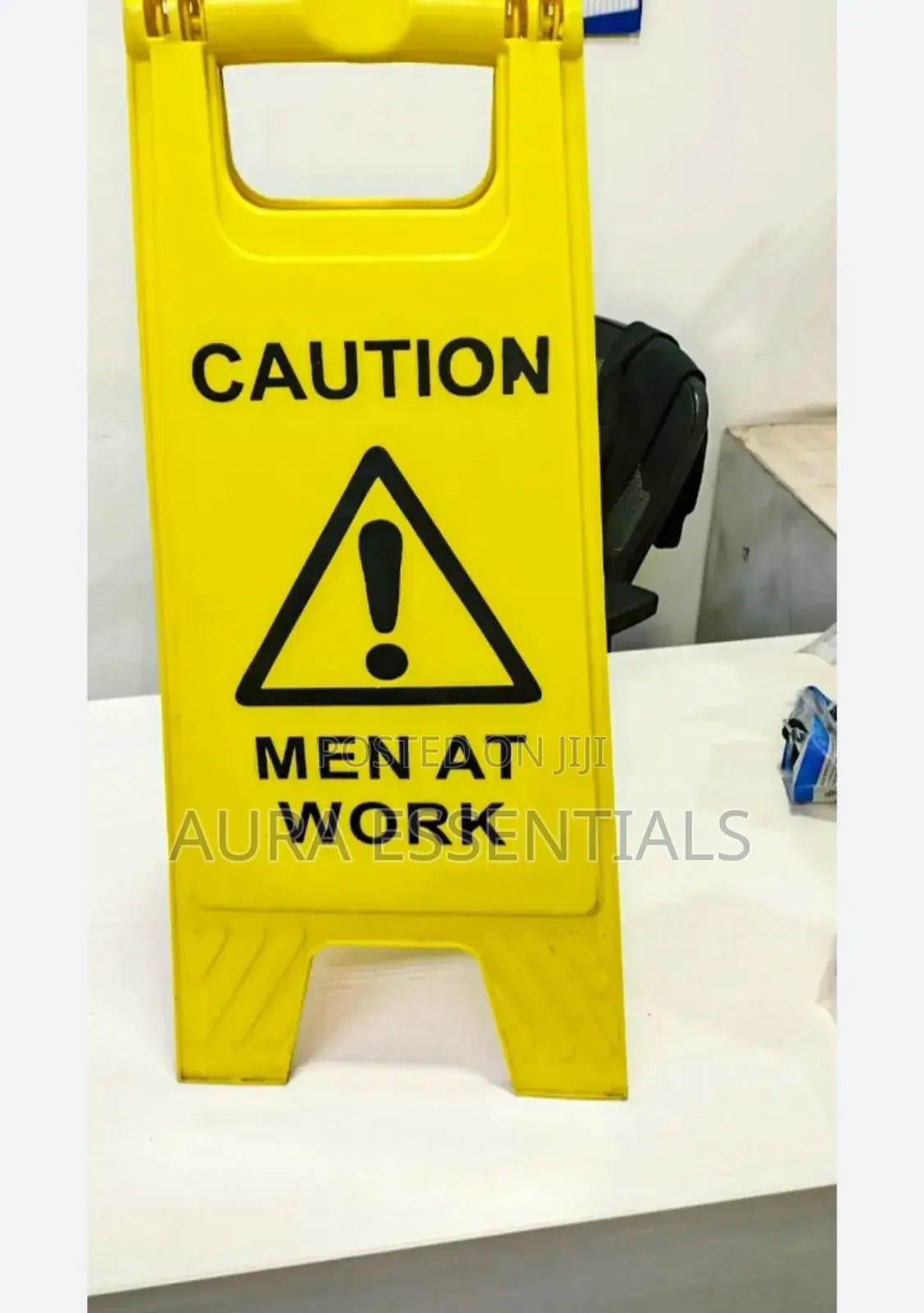 Rectangular Yellow Men At Work