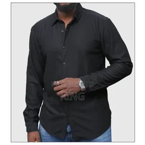 Pure Black Regular Fit Shirt