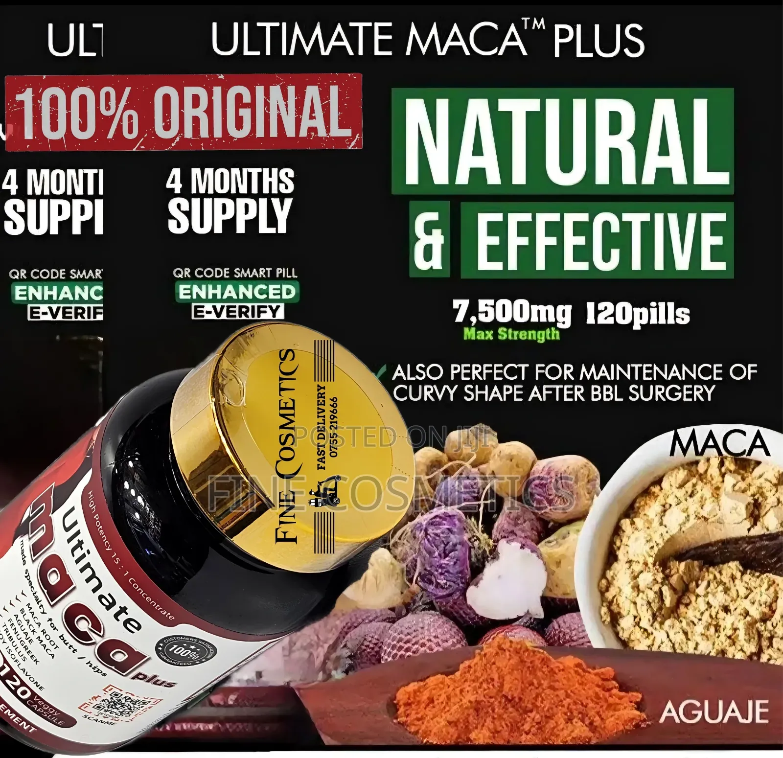 Original Ultimate Maca Plus |Hip and Butt Enlargement 120pcs