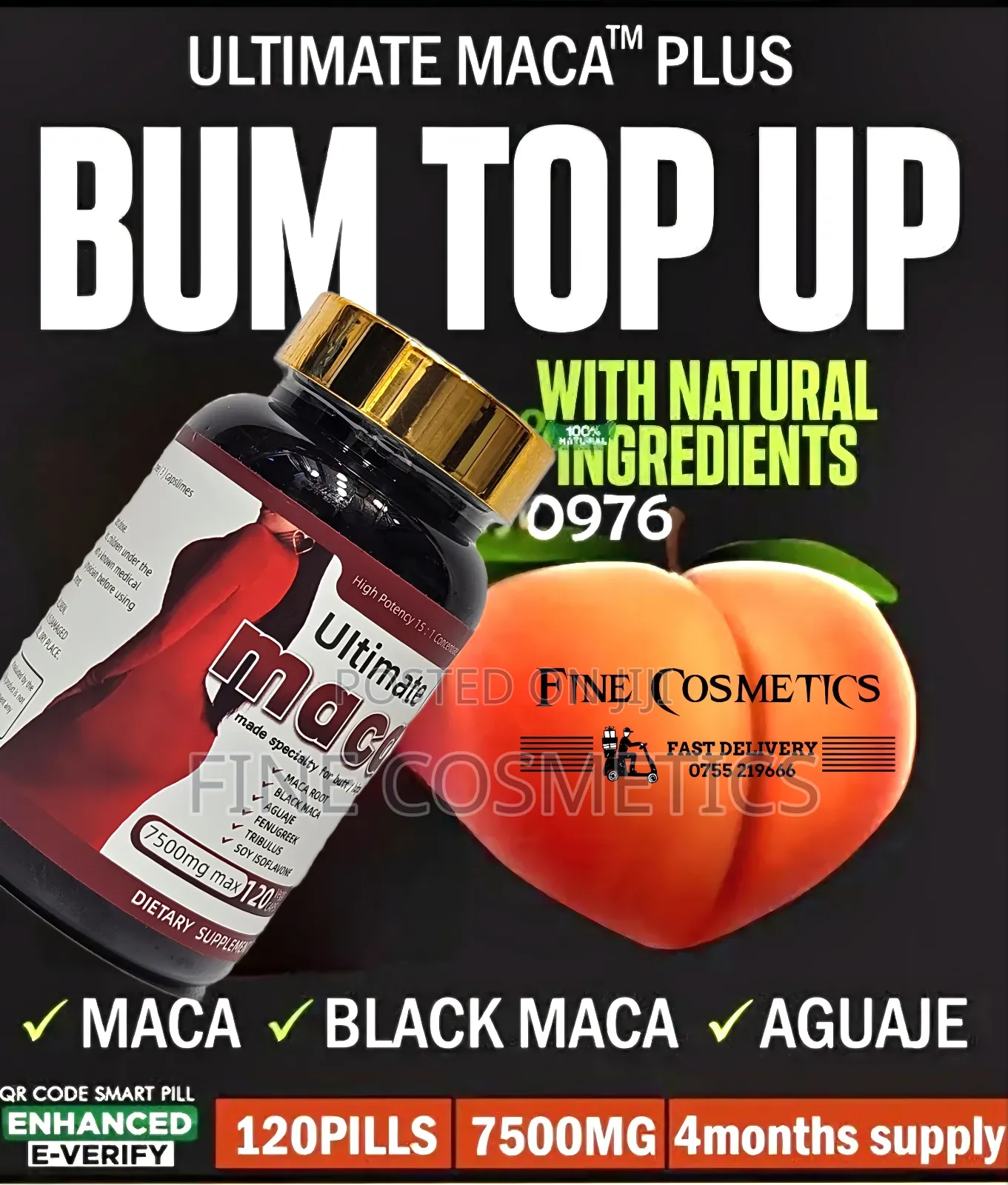 Original Ultimate Maca Plus |Hip and Butt Enlargement 120pcs