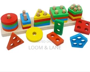 Montessori Wooden Colored Shape Sorter