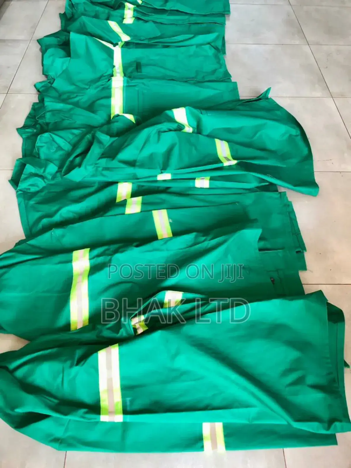Green Polycotton Dust Overcoats