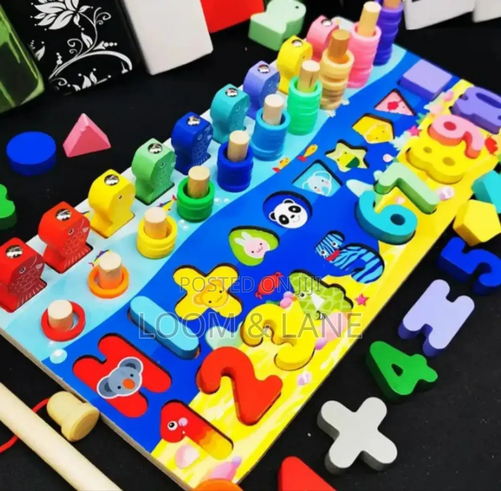 Educational Wooden Numbers/ Letters Board